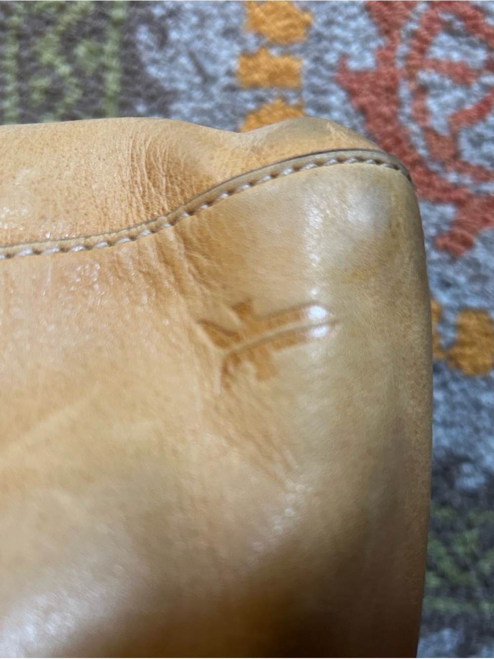 Frye Leather Shoulder Tote Bag in Tan - Picture 5 of 7